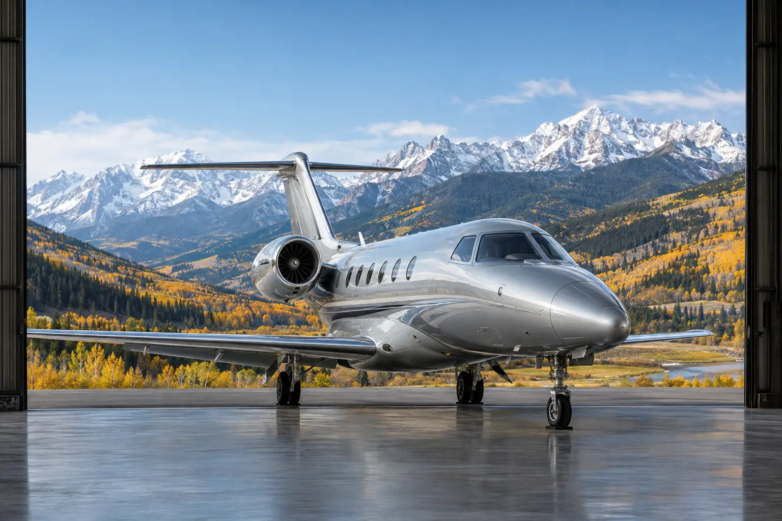 Light jet on the ramp