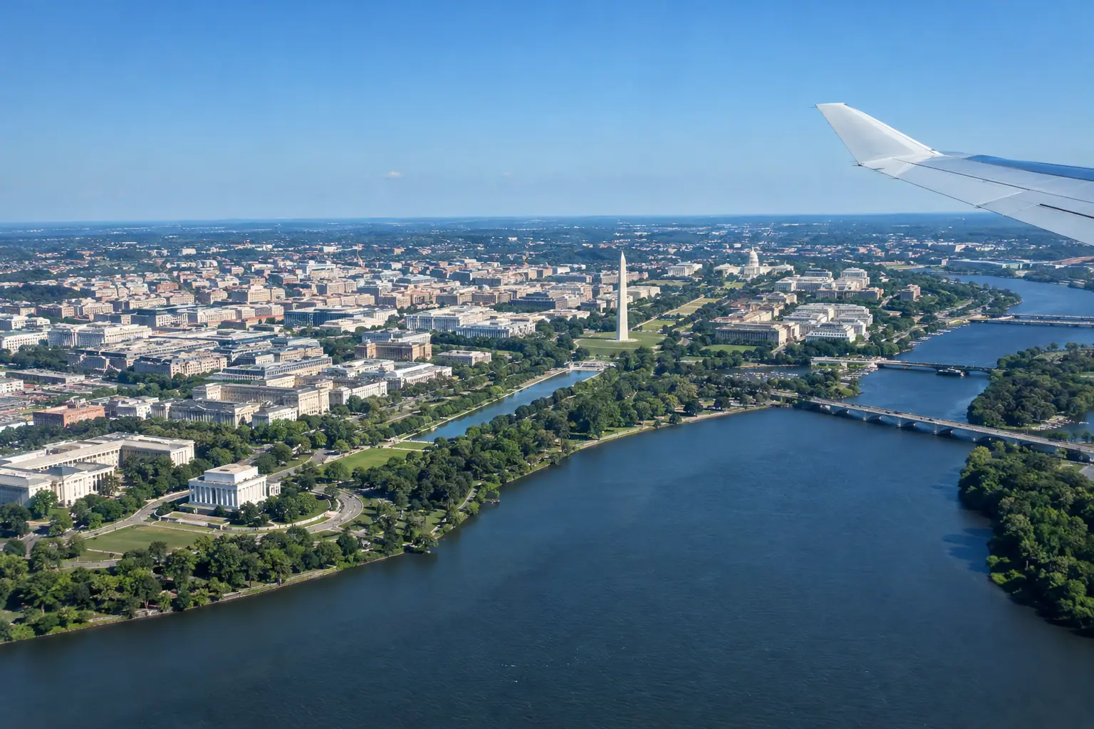 Washington, DC from the air